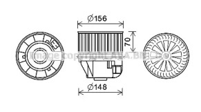 AVA QUALITY COOLING fd8633 -  Электродвигатель, вентиляция салона